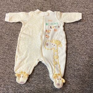 10$50 Just Born Safari Animal Footies One Piece Size 0-3 Months